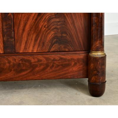 French 19th Century Mahogany Empire Enfilade with Marble Top