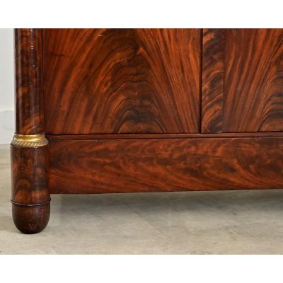 French 19th Century Mahogany Empire Enfilade with Marble Top