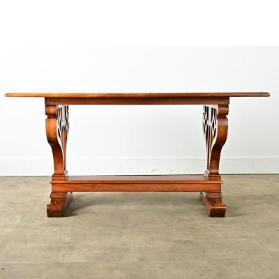 French 19th Century Mahogany Library Table