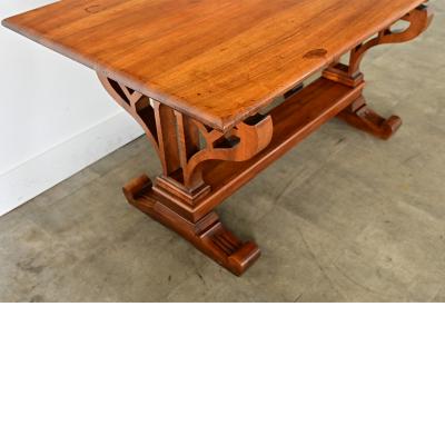 French 19th Century Mahogany Library Table