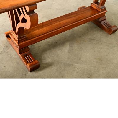 French 19th Century Mahogany Library Table