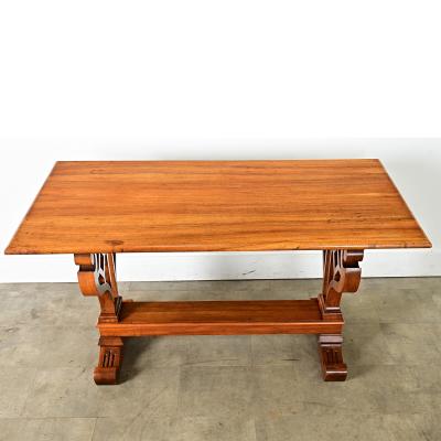 French 19th Century Mahogany Library Table