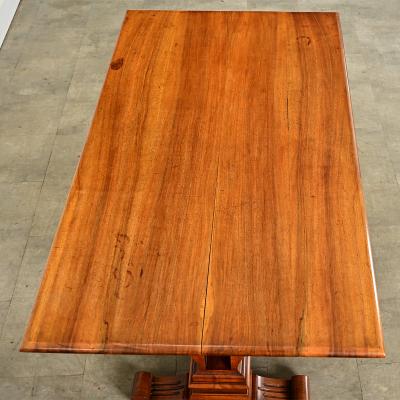 French 19th Century Mahogany Library Table