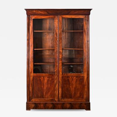French 19th Century Mahogany Louis Philippe Bibliotheque