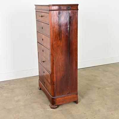French 19th Century Mahogany Louis Philippe Semainier