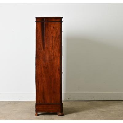 French 19th Century Mahogany Louis Philippe Semainier