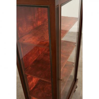 French 19th Century Mahogany Louis XVI Style Vitrine