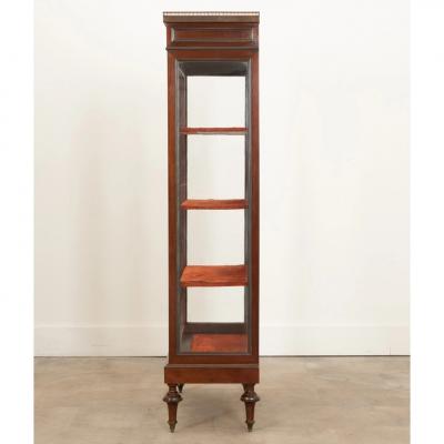French 19th Century Mahogany Louis XVI Style Vitrine