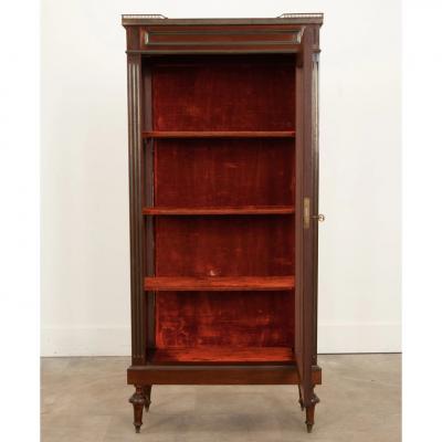 French 19th Century Mahogany Louis XVI Style Vitrine