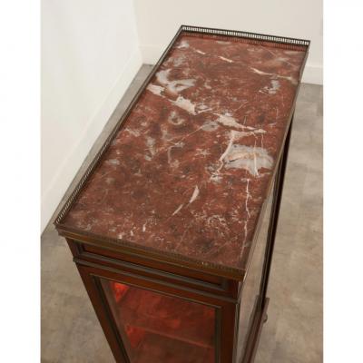 French 19th Century Mahogany Louis XVI Style Vitrine