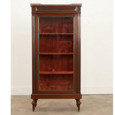 French 19th Century Mahogany Louis XVI Style Vitrine