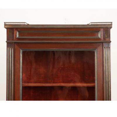 French 19th Century Mahogany Louis XVI Style Vitrine