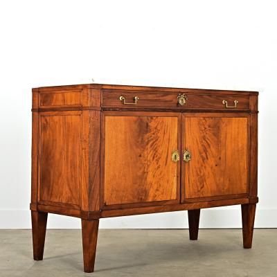 French 19th Century Mahogany Marble Buffet
