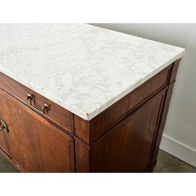 French 19th Century Mahogany Marble Buffet
