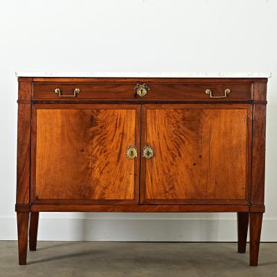 French 19th Century Mahogany Marble Buffet
