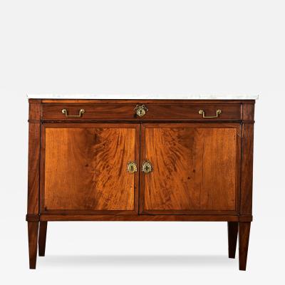 French 19th Century Mahogany Marble Buffet