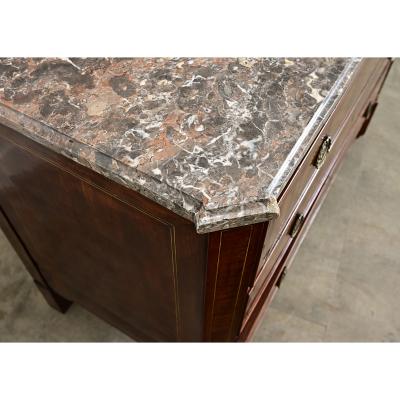 French 19th Century Mahogany Marble top Commode
