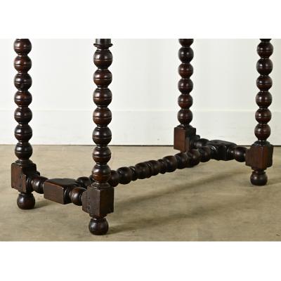 French 19th Century Mahogany Side Table with Drawer