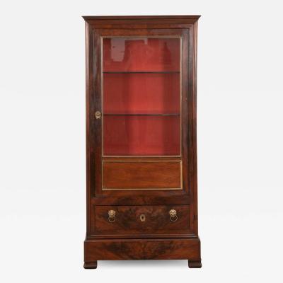 French 19th Century Mahogany Vitrine