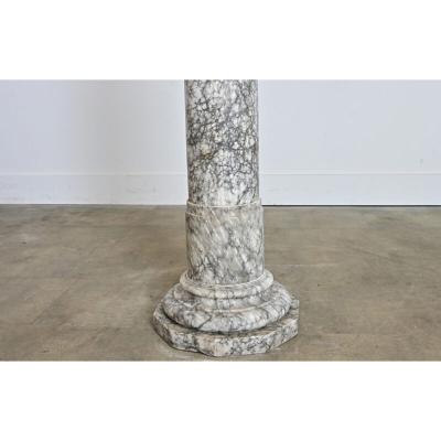 French 19th Century Marble Column Pedestal