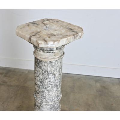 French 19th Century Marble Column Pedestal