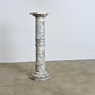 French 19th Century Marble Column Pedestal