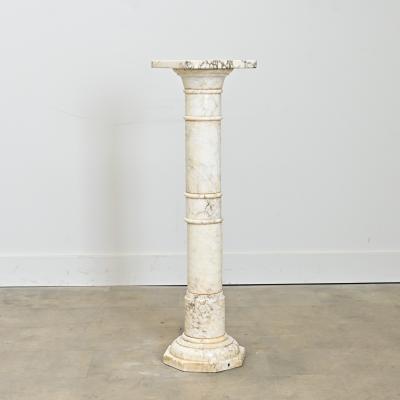 French 19th Century Marble Column Pedestal