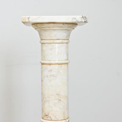 French 19th Century Marble Column Pedestal