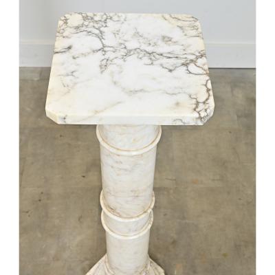 French 19th Century Marble Column Pedestal