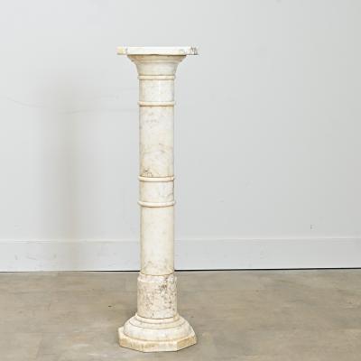 French 19th Century Marble Column Pedestal