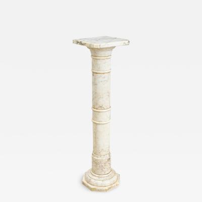 French 19th Century Marble Column Pedestal