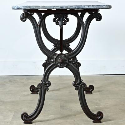 French 19th Century Marble Top Bistro Table