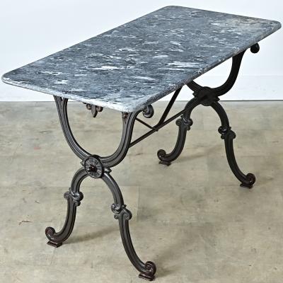 French 19th Century Marble Top Bistro Table