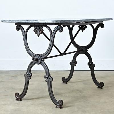 French 19th Century Marble Top Bistro Table