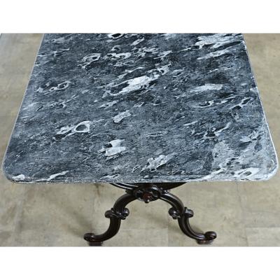 French 19th Century Marble Top Bistro Table