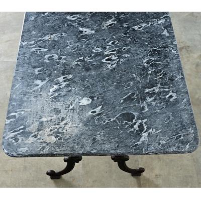 French 19th Century Marble Top Bistro Table