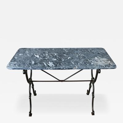 French 19th Century Marble Top Bistro Table