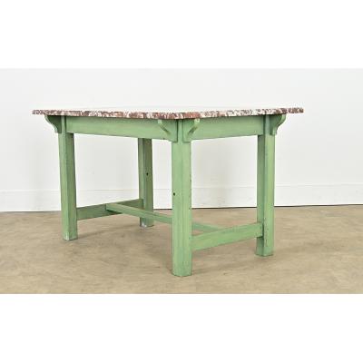 French 19th Century Marble top Work Table