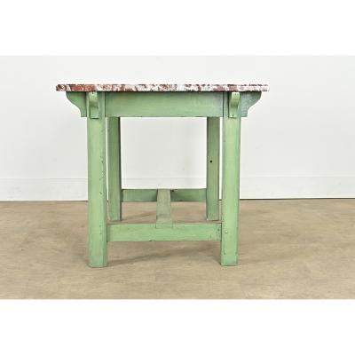 French 19th Century Marble top Work Table