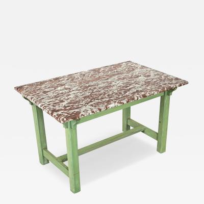 French 19th Century Marble top Work Table