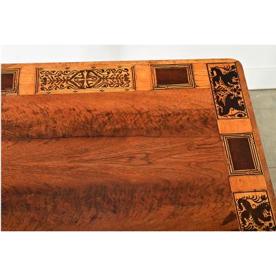 French 19th Century Marquetry Inlay Desk