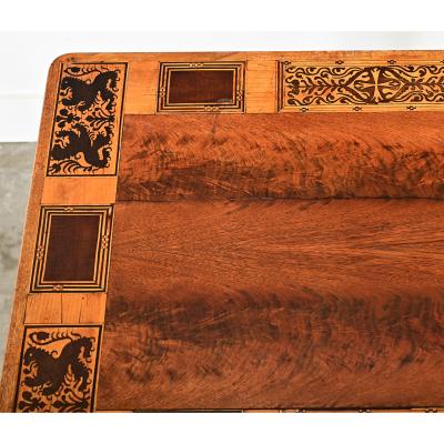 French 19th Century Marquetry Inlay Desk