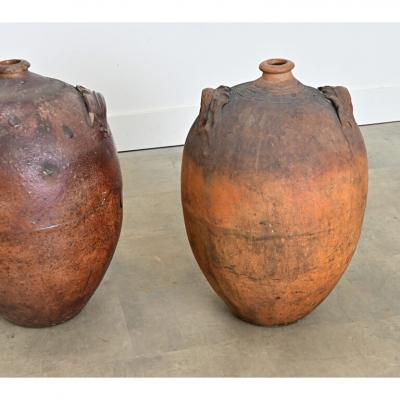 French 19th Century Massive Ceramic Olive Oil Jars