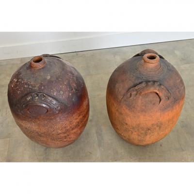 French 19th Century Massive Ceramic Olive Oil Jars