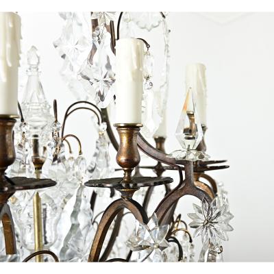 French 19th Century Massive Crystal Chandelier