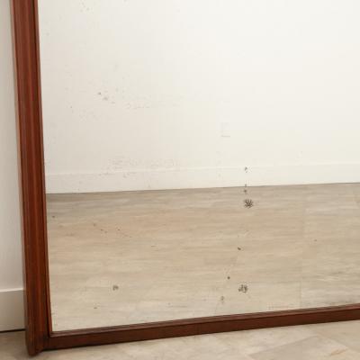 French 19th Century Massive Walnut Mantel Mirror