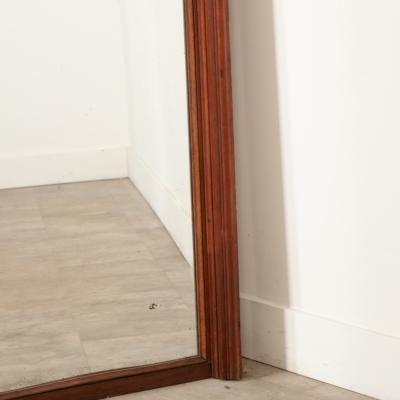 French 19th Century Massive Walnut Mantel Mirror