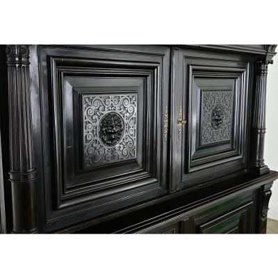 French 19th Century Napoleon III Ebonized Cabinet