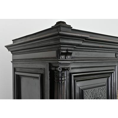 French 19th Century Napoleon III Ebonized Cabinet