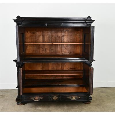 French 19th Century Napoleon III Ebonized Cabinet